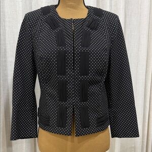 CAbi Black and White Polka Dot Blazer